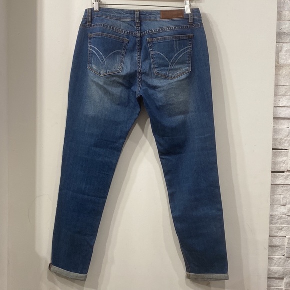 William Rast Boyfriend in Mid Blue Wash Distressed 28 - Picture 7 of 13
